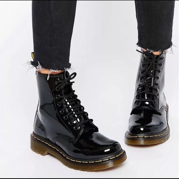 DR. MARTENS 1460 WOMEN'S PATENT LEATHER BOOTS, NO BOX, 11821, Size 11, $170 - Picture 4 of 13